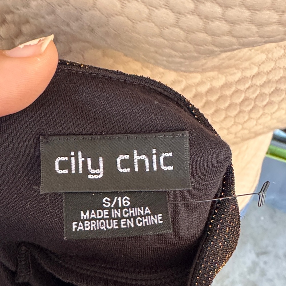 City Chic Black Backless Dress - Picture 2 of 3